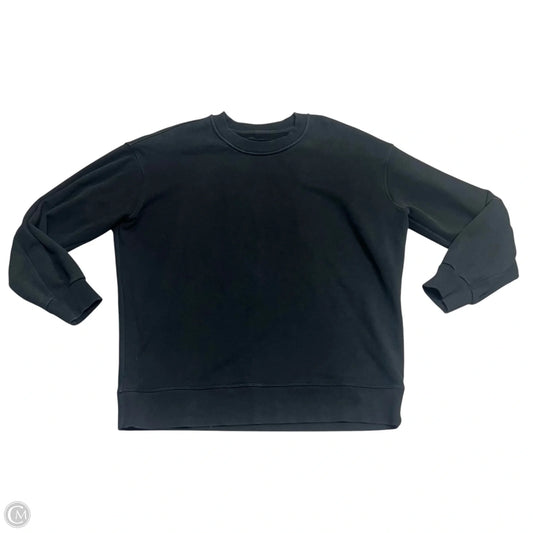 Athletic Sweatshirt Crewneck By Lululemon In Black, Size: L