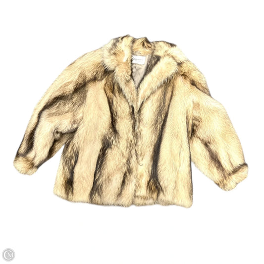 Coat Fur By Mirrows Furs In Tan, Size: S