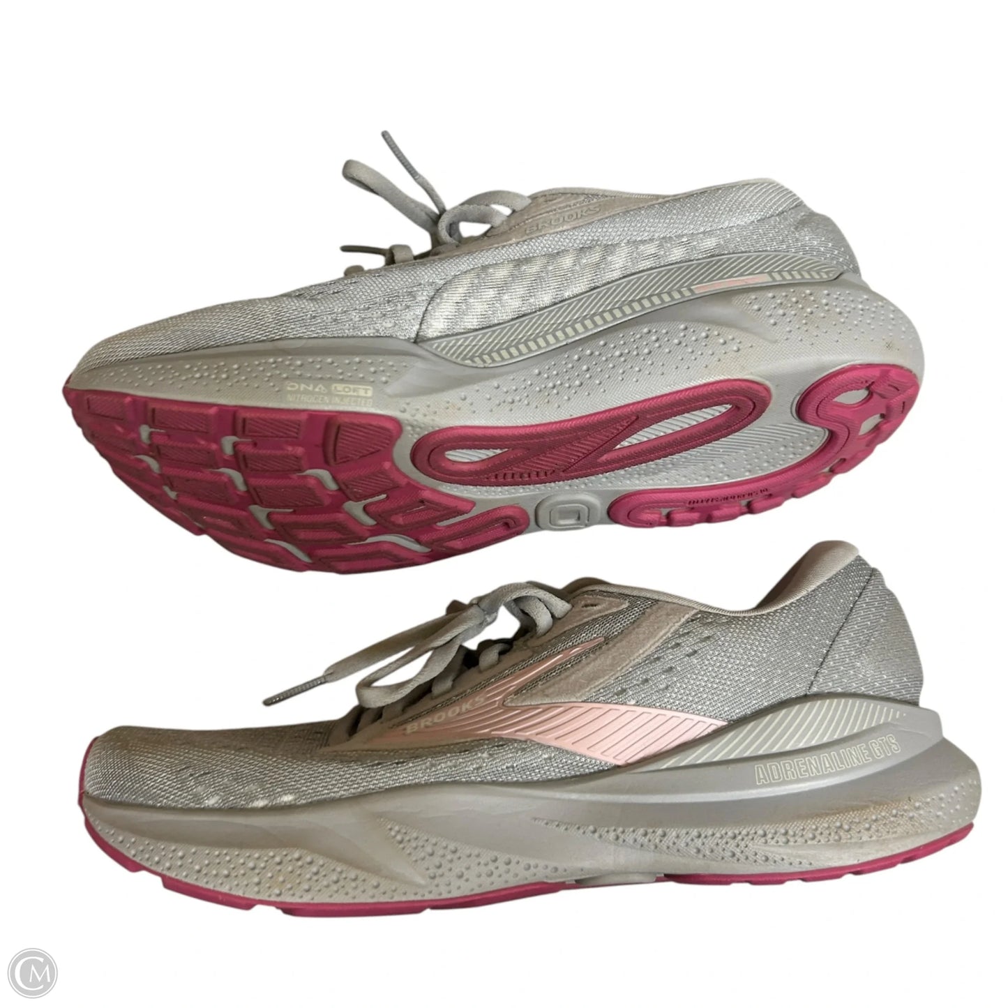 Shoes Sneakers By Brooks In Grey & Pink, Size: 8.5