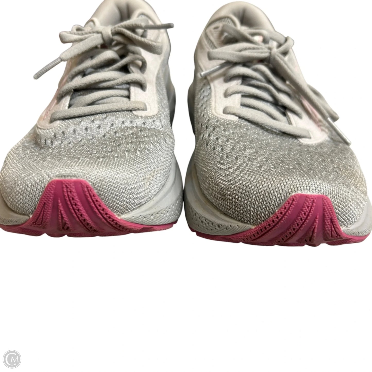 Shoes Sneakers By Brooks In Grey & Pink, Size: 8.5