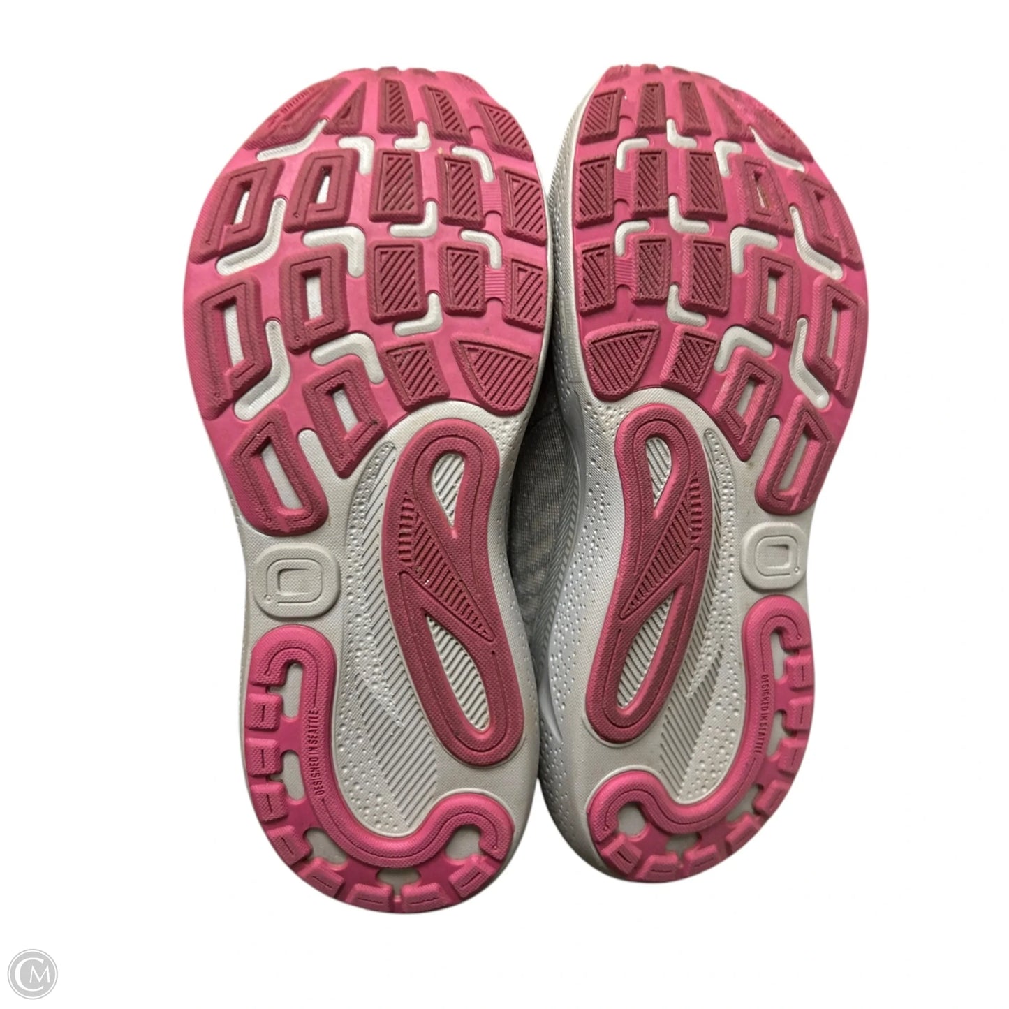 Shoes Sneakers By Brooks In Grey & Pink, Size: 8.5
