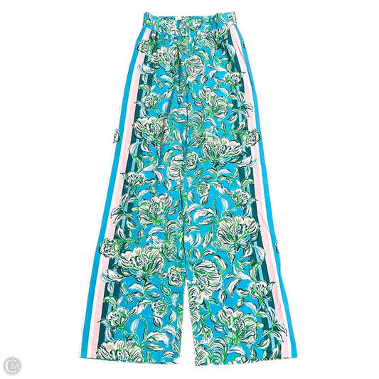 Pants Designer By Lilly Pulitzer In Blue & Green, Size: Xxs