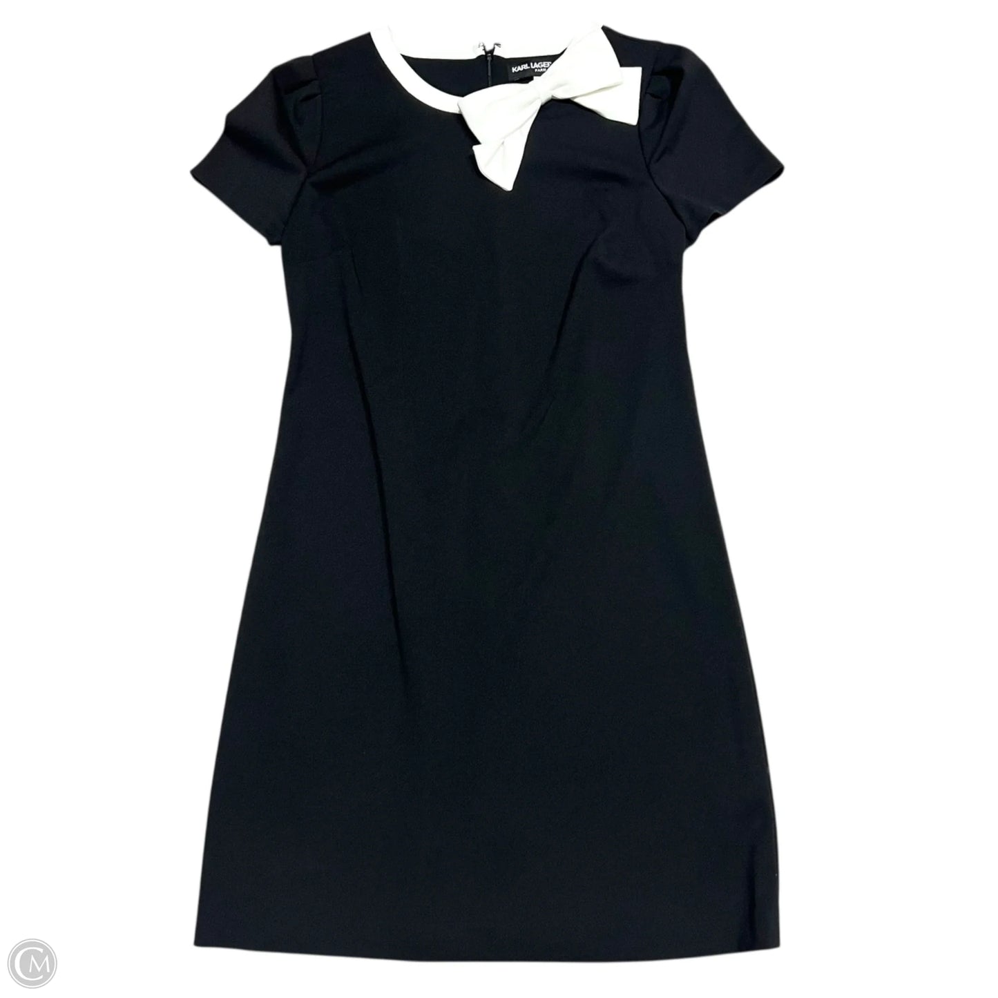Dress Designer By Karl Lagerfeld In Black & White, Size: M