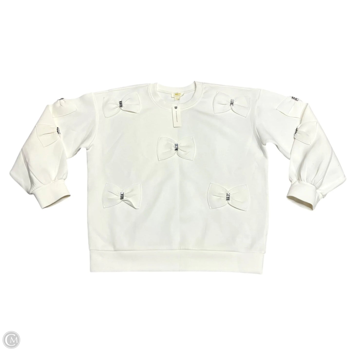 Sweatshirt Crewneck By Anthropologie In Cream, Size: L