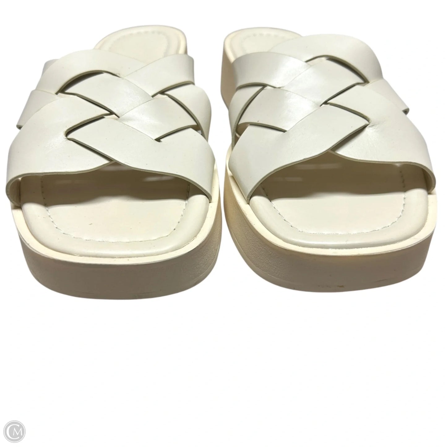 Sandals Heels Platform By Pilcro In Cream, Size: 9.5