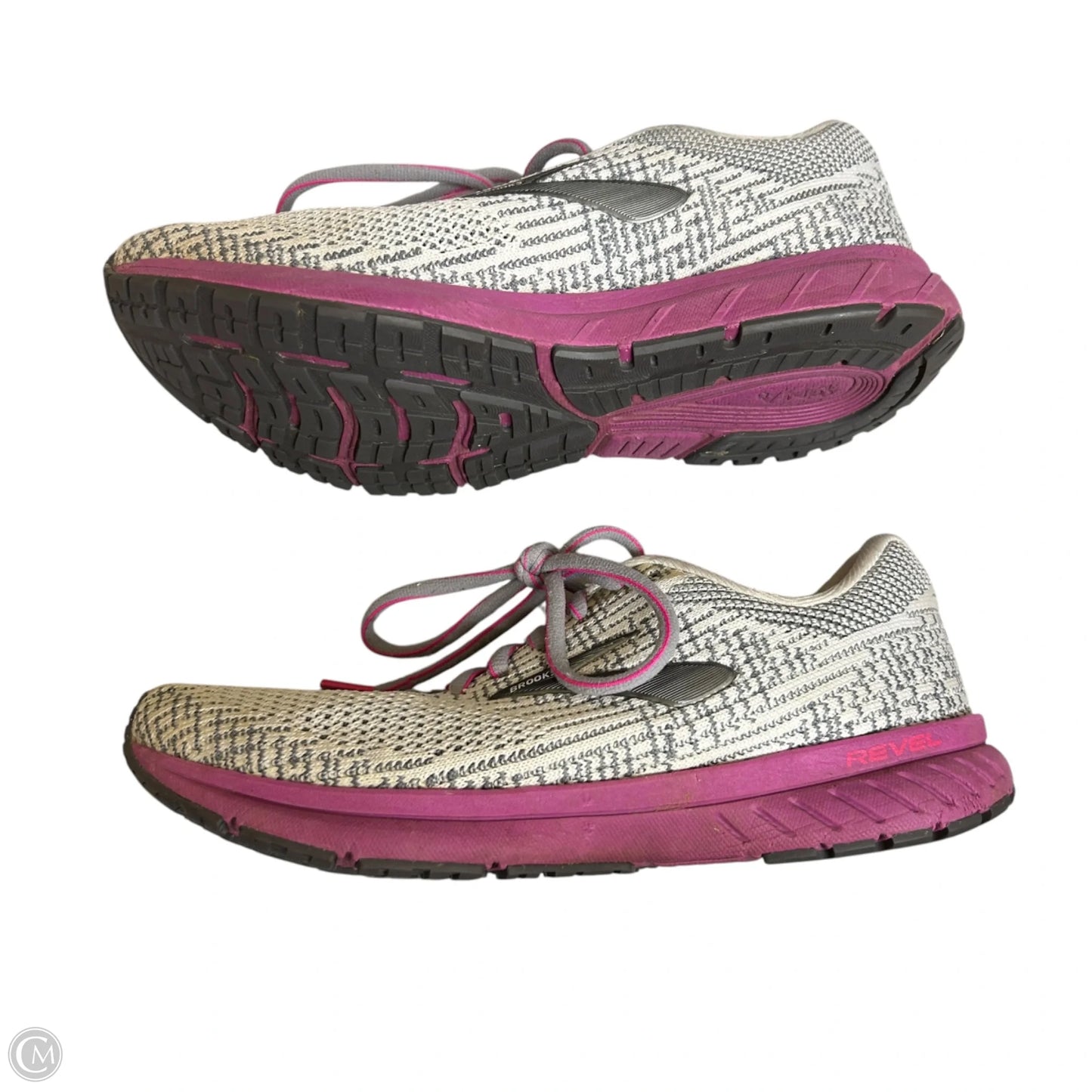Shoes Athletic By Brooks In Grey & Purple, Size: 7.5