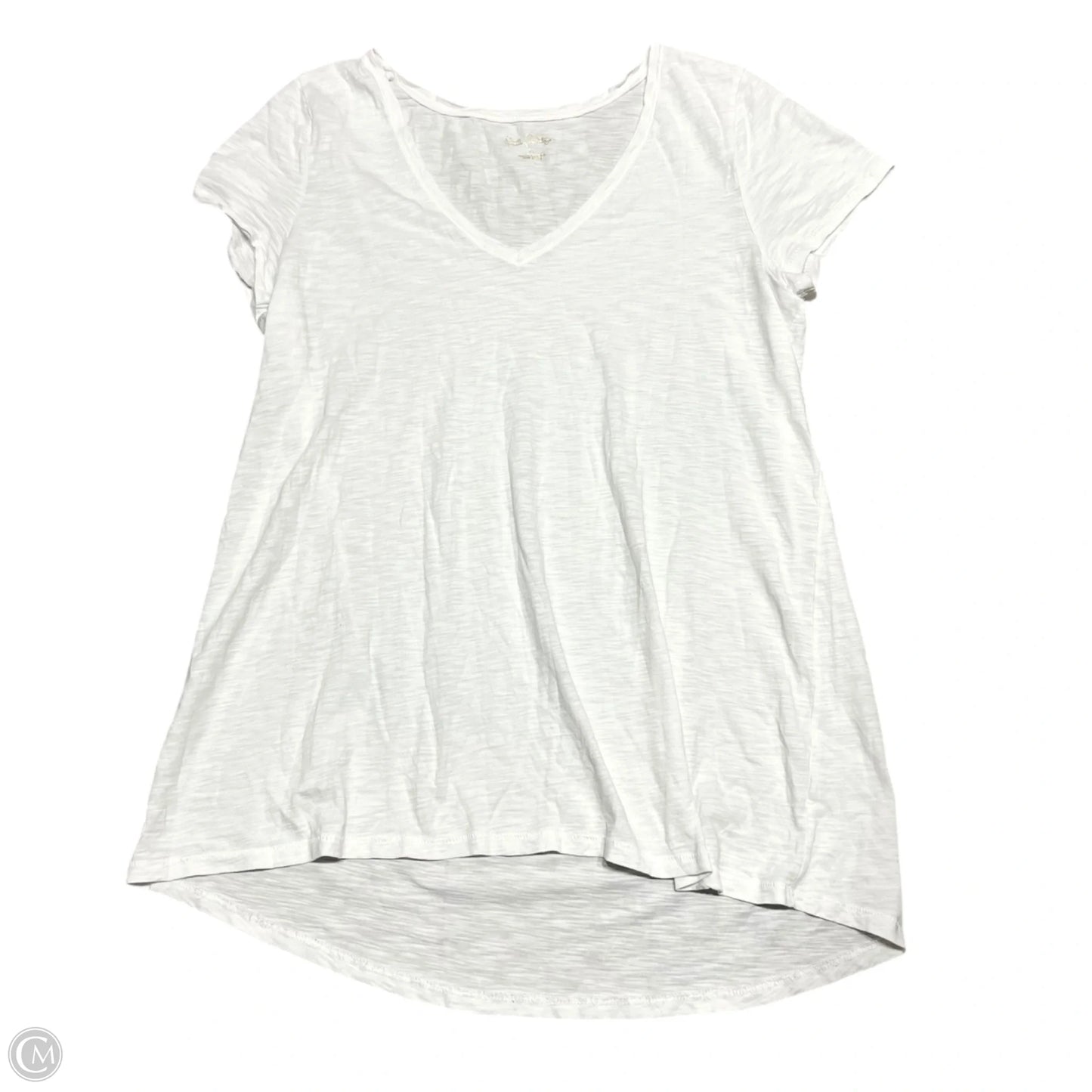 Top Short Sleeve Designer By Lilly Pulitzer In White, Size: M