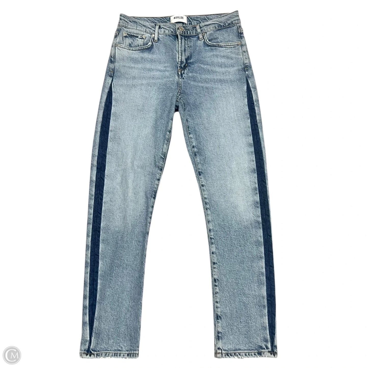 Jeans Straight By Agolde In Blue Denim, Size: 2