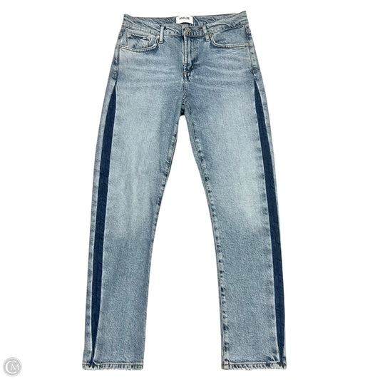 Jeans Straight By Agolde In Blue Denim, Size: 2