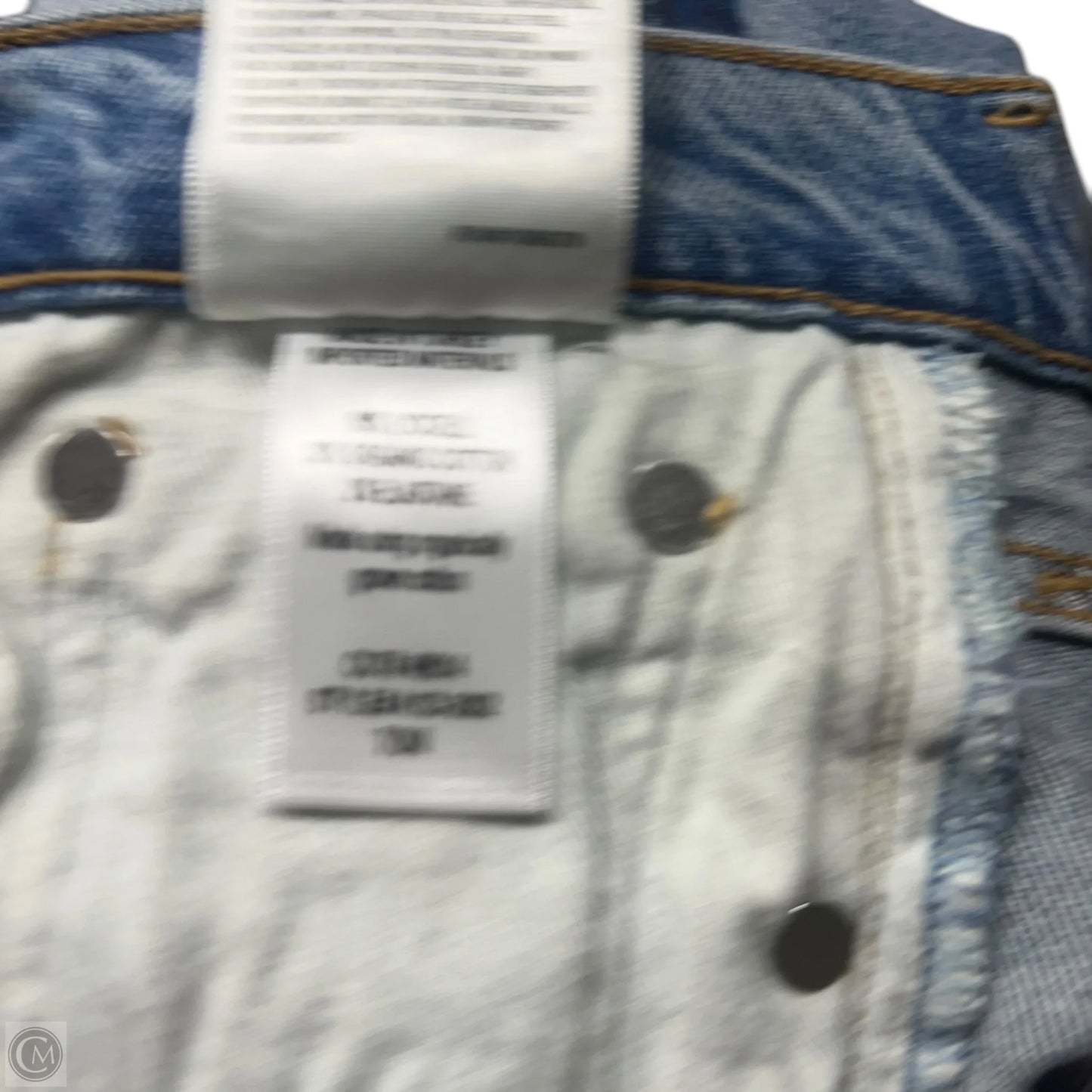 Jeans Straight By Agolde In Blue Denim, Size: 2