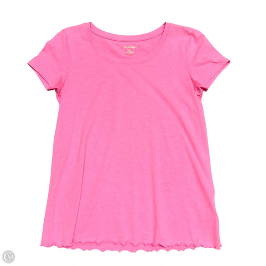 Top Short Sleeve Designer By Lilly Pulitzer In Pink, Size: Xs