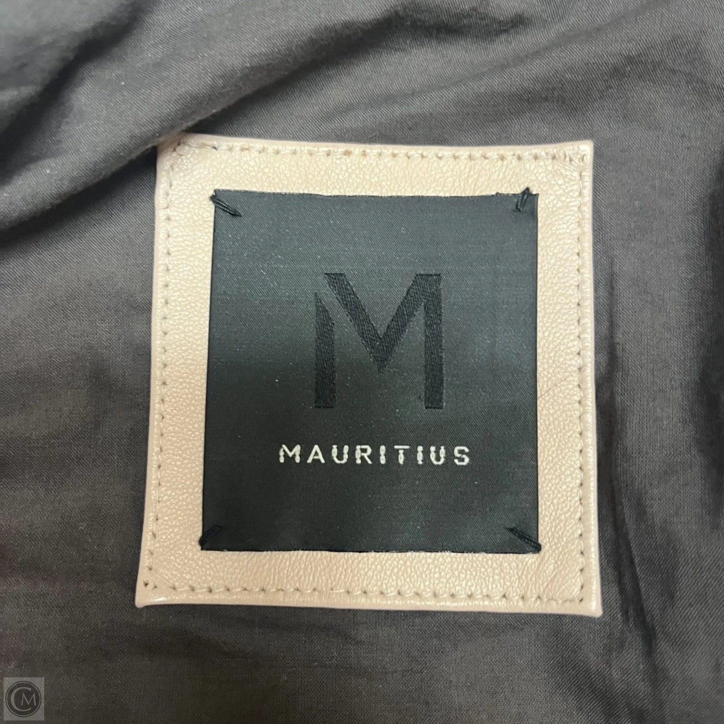 Jacket Moto Leather By Mauritius In Tan, Size: S