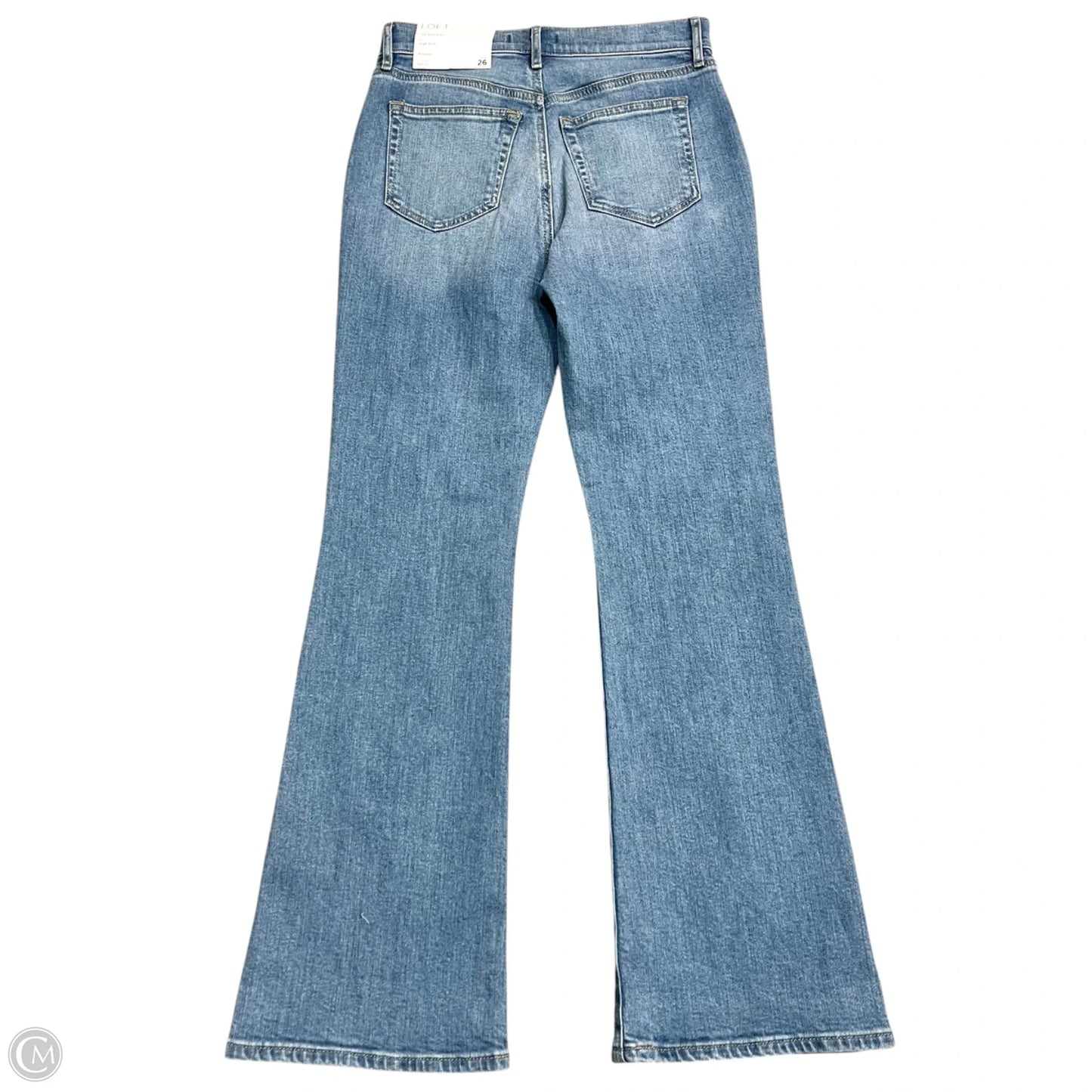 Jeans Flared By Loft In Blue Denim, Size: 2