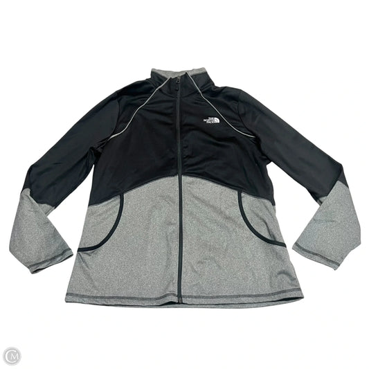 Athletic Jacket By The North Face In Black & Grey, Size: Xl