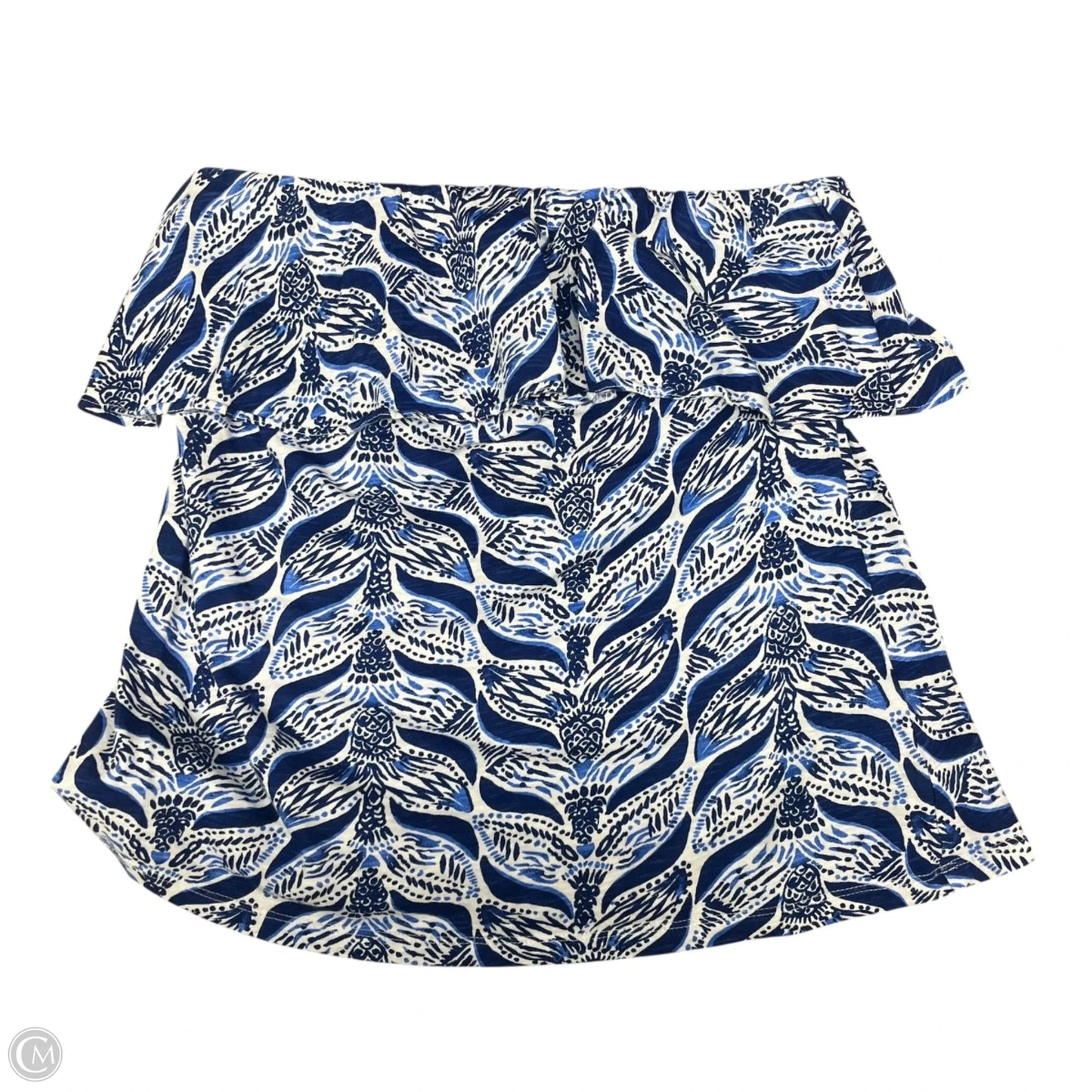 Top Sleeveless Designer By Lilly Pulitzer In Blue & White, Size: M