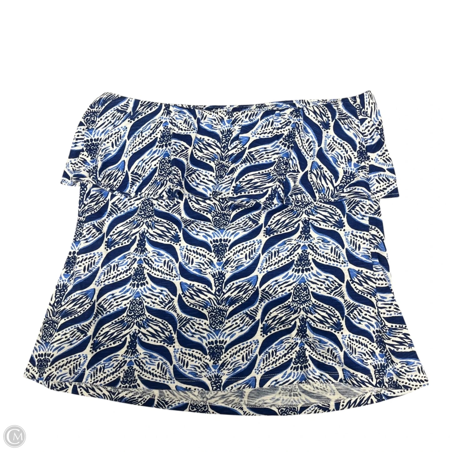 Top Sleeveless Designer By Lilly Pulitzer In Blue & White, Size: M