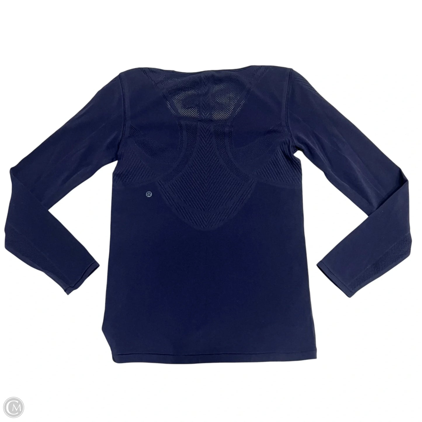 Athletic Top Long Sleeve Crewneck By Lululemon In Navy, Size: S