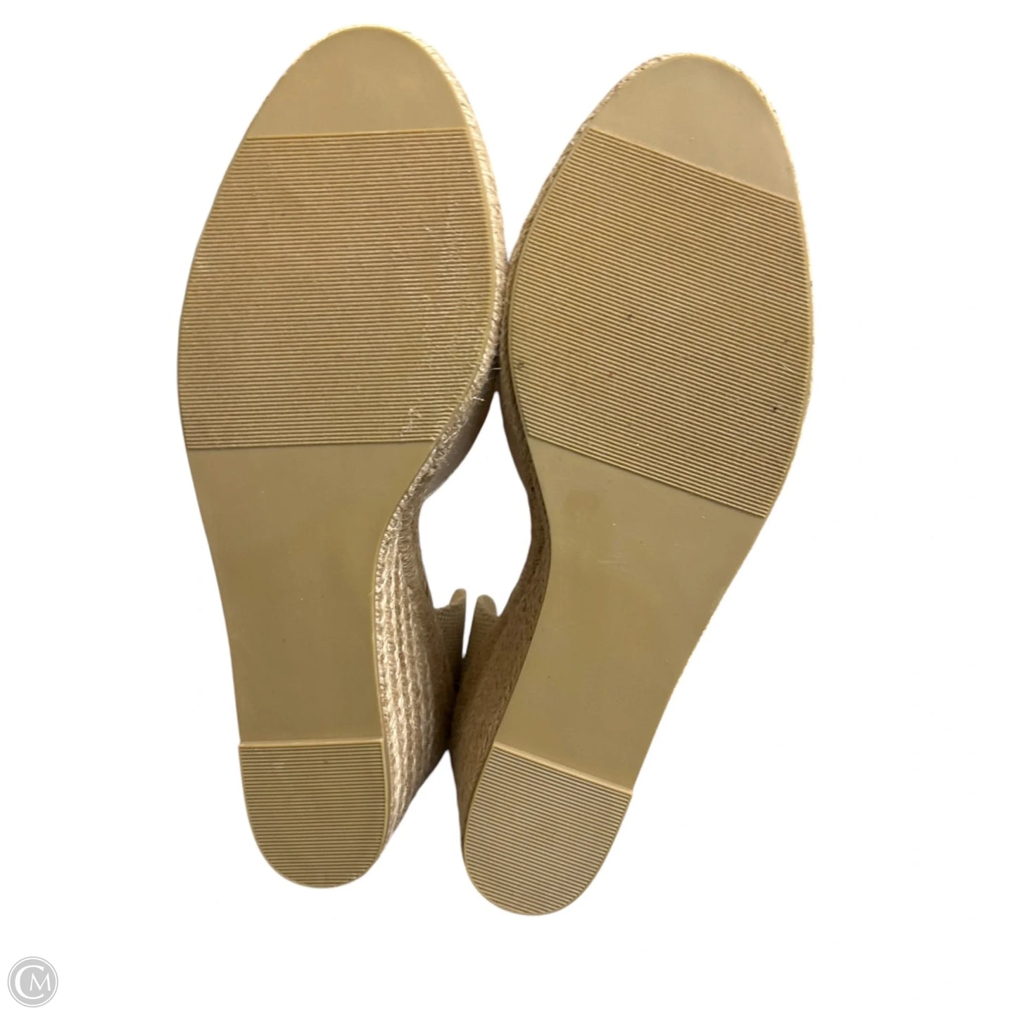 Shoes Heels Wedge By Just Fab In Cream, Size: 9
