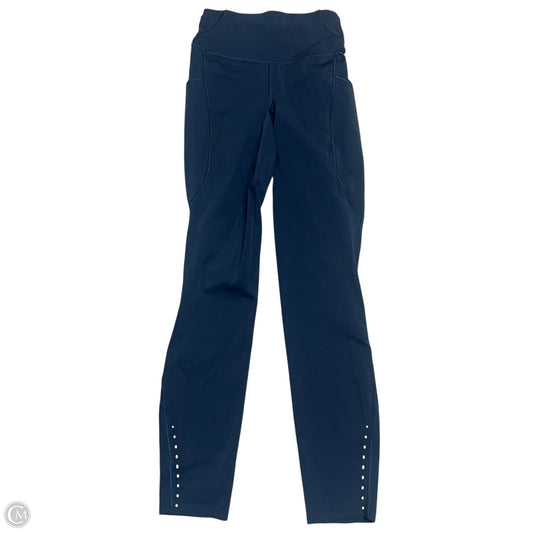 Athletic Leggings By Lululemon In Navy, Size: 2
