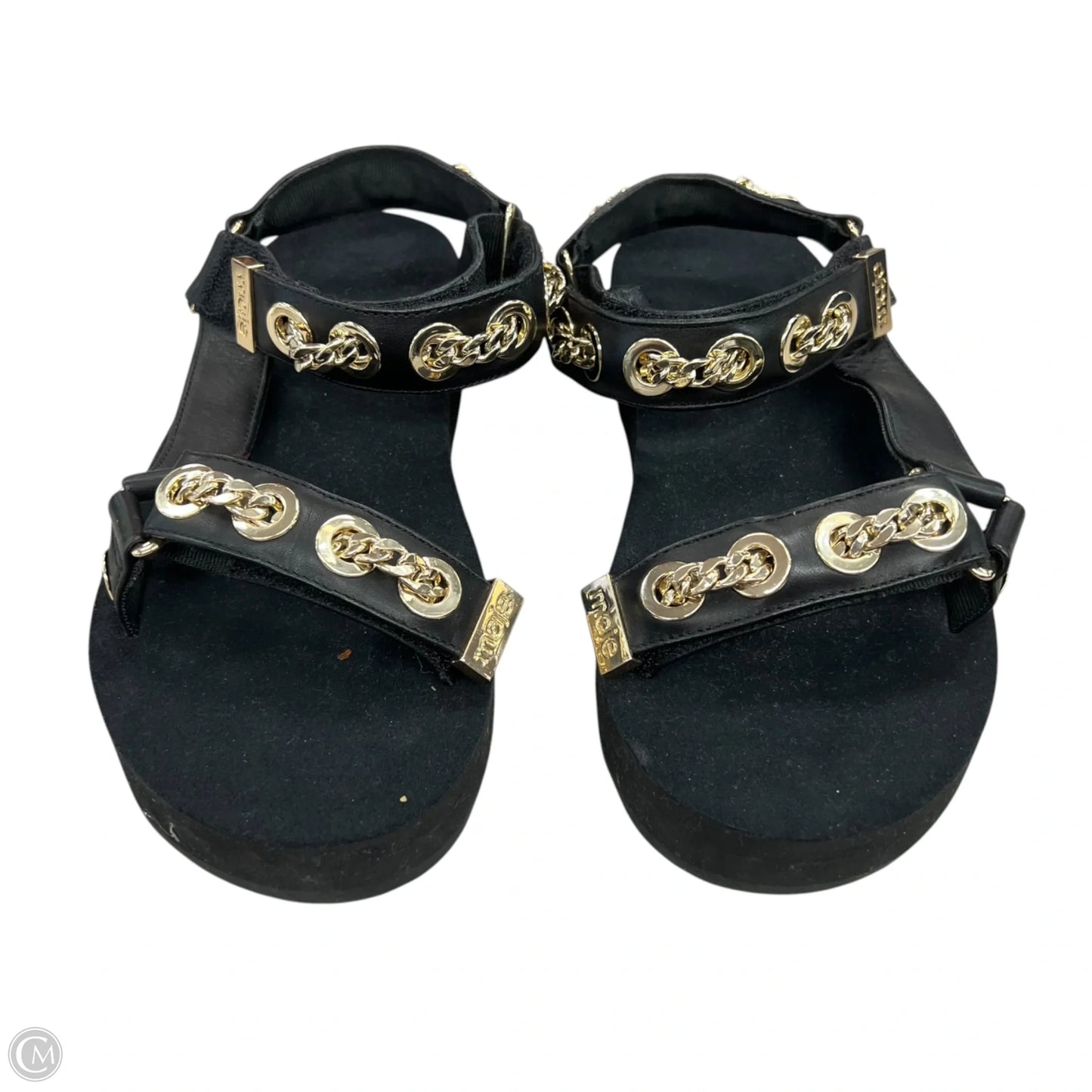 Sandals Flats By Maje In Black, Size: 5.5