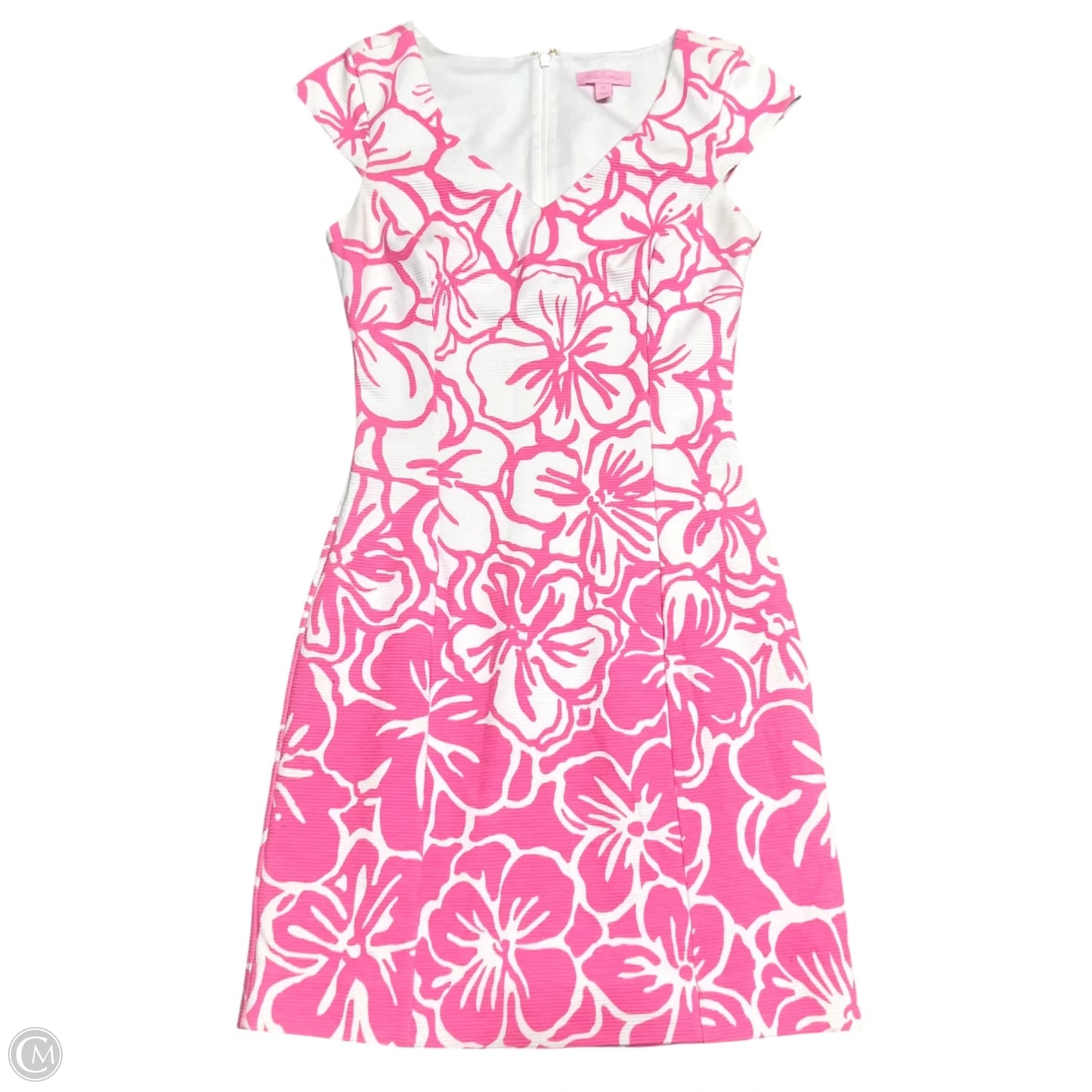 Dress Designer By Lilly Pulitzer In Pink & White, Size: Xs