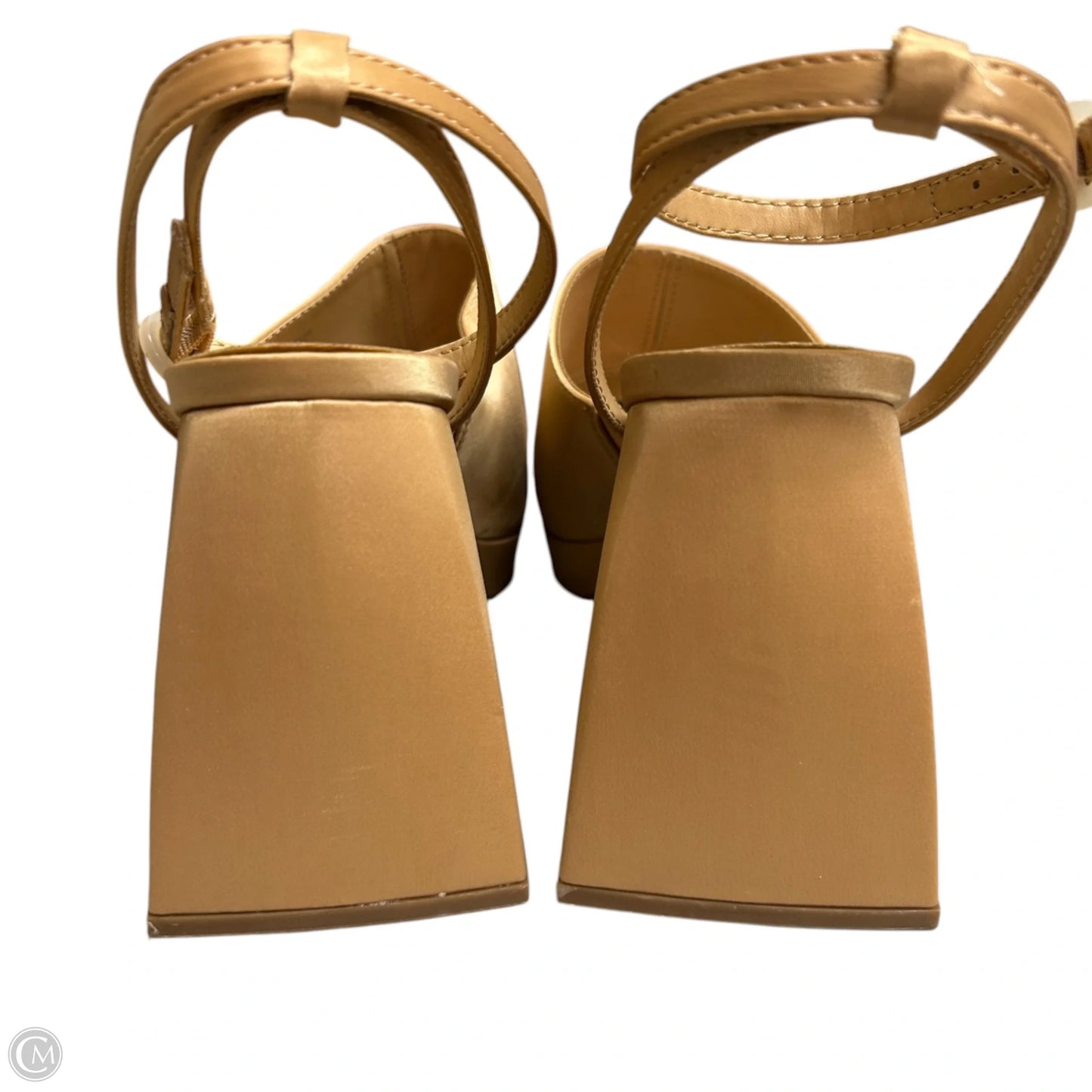 Sandals Heels Block By Circus By Sam Edelman In Tan, Size: 8.5