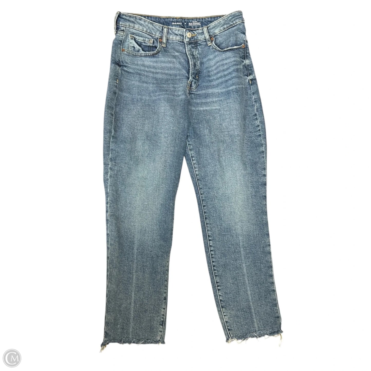 Jeans Straight By Old Navy In Blue Denim, Size: 12