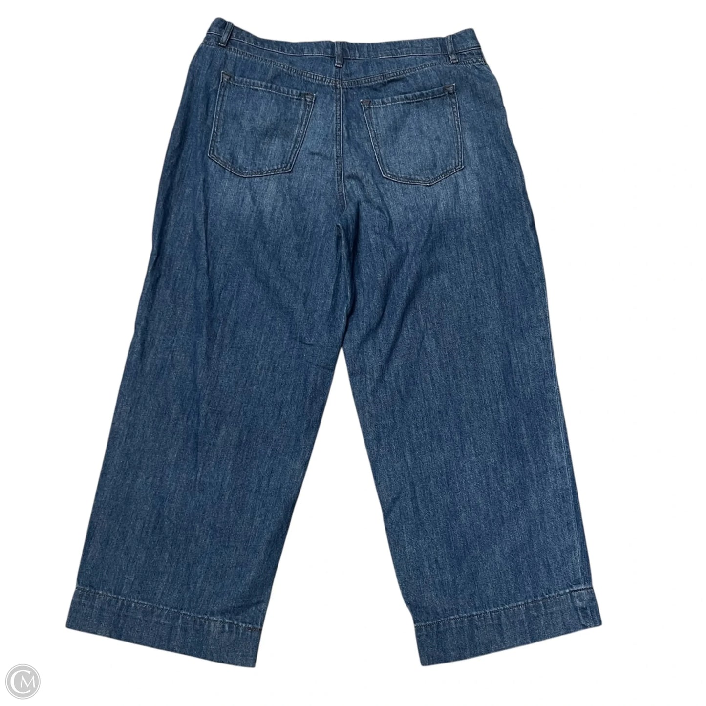 Jeans Wide Leg By Loft In Blue Denim, Size: 10