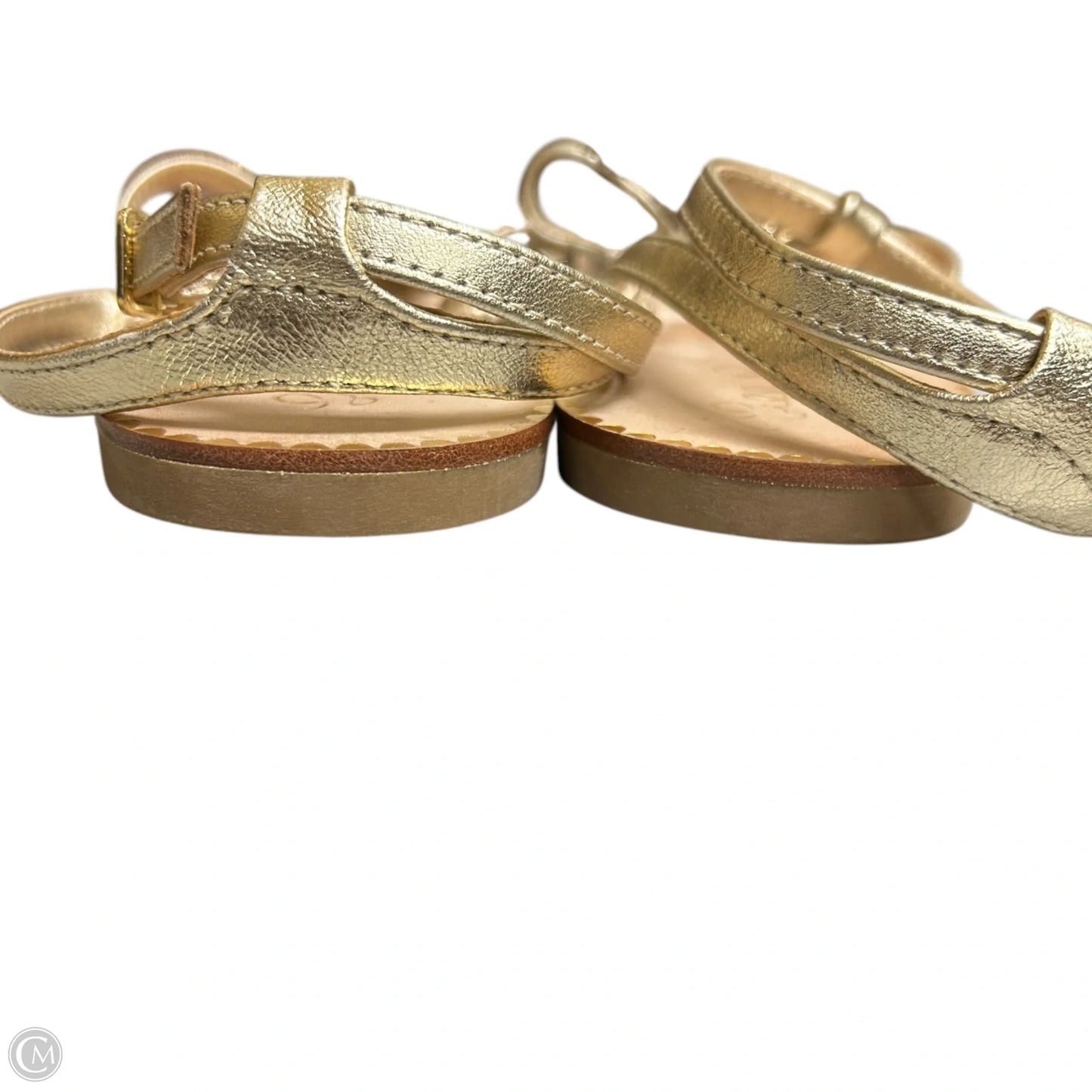 Sandals Designer By Lilly Pulitzer In Gold, Size: 9.5
