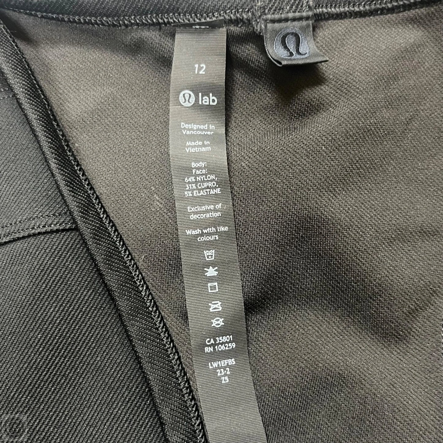 Athletic Bra By Lululemon In Black, Size: L
