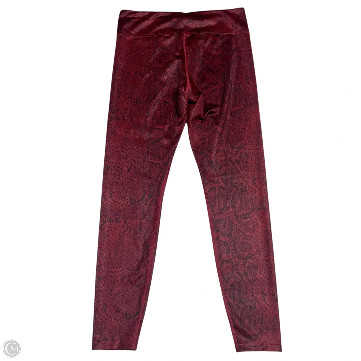Athletic Leggings By Nike In Snakeskin Print, Size: 8