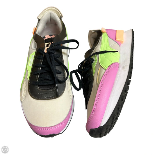 Shoes Athletic By Puma In Green & Grey, Size: 8.5