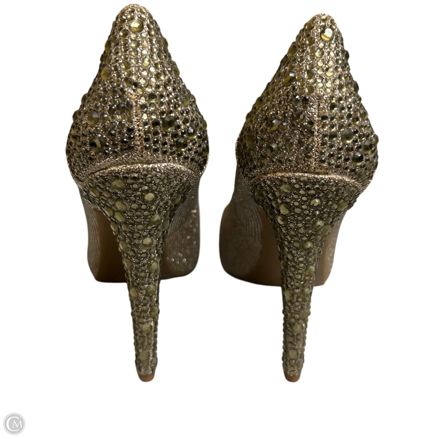 Shoes Heels Stiletto By Jessica Simpson In Gold, Size: 8