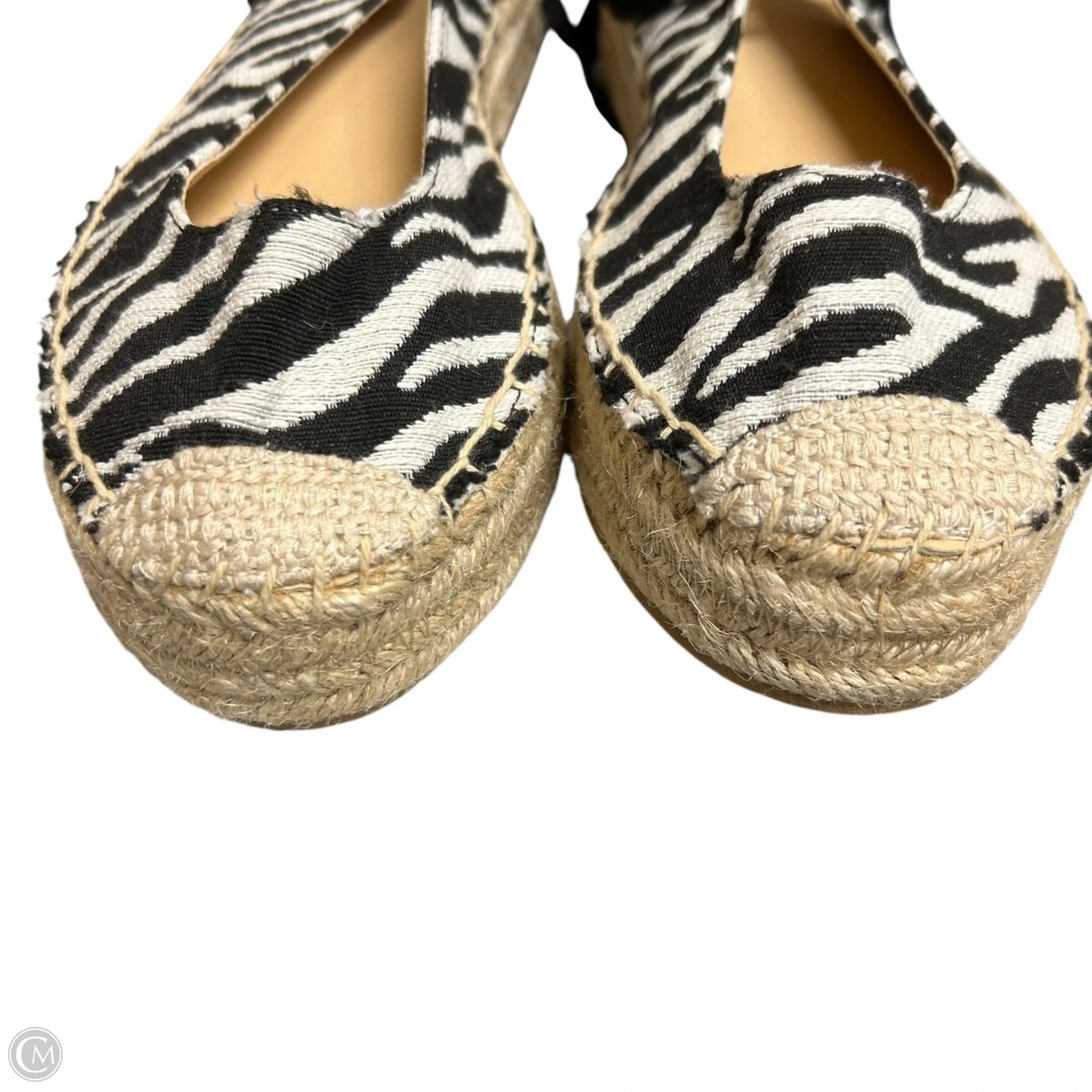 Shoes Heels Platform By Shoedazzle In Zebra Print, Size: 8
