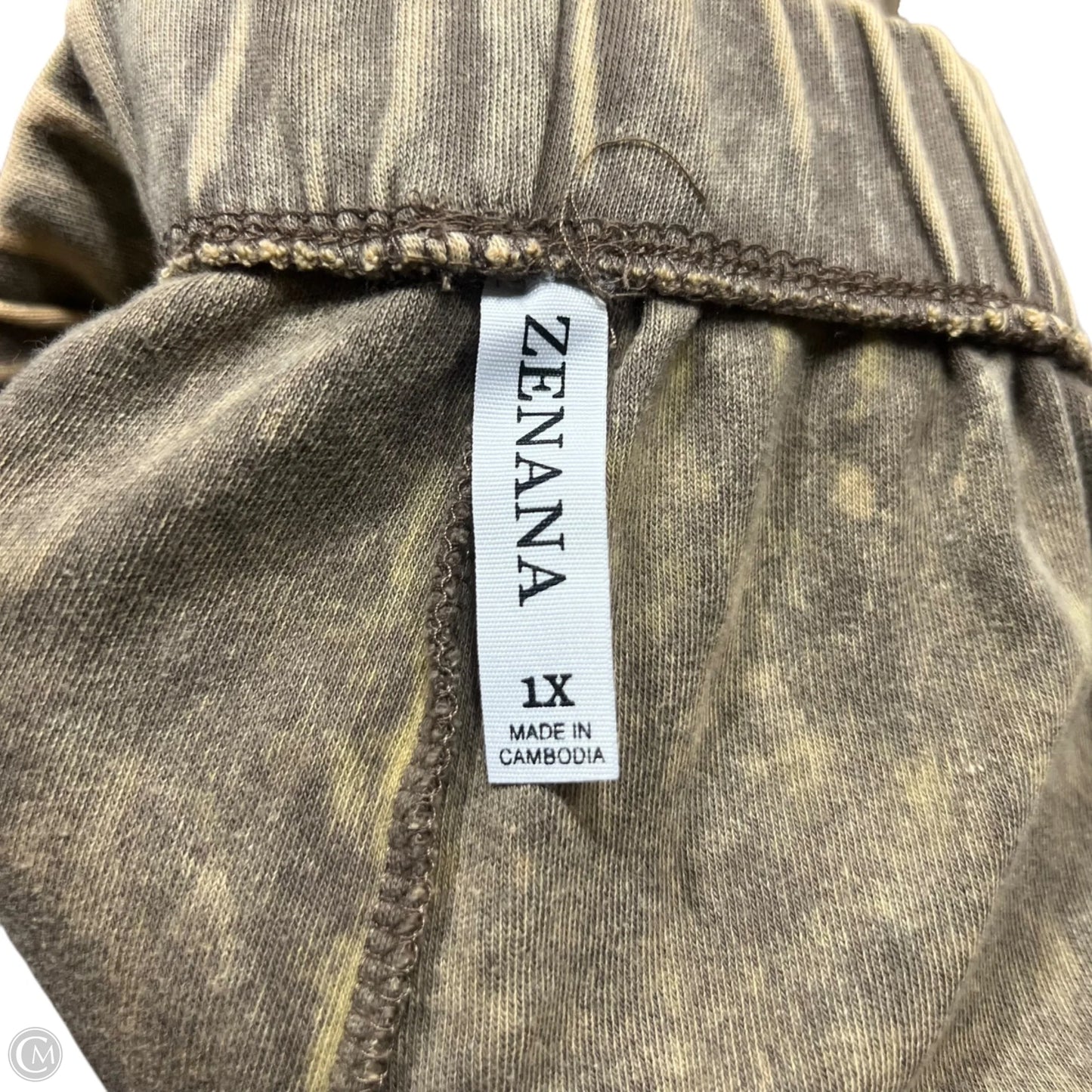 Shorts By Zenana In Tan, Size: 18