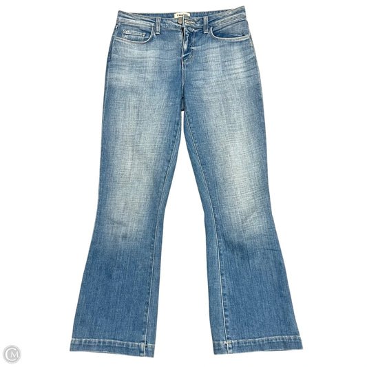 Jeans Straight By L Agence In Blue Denim, Size: 2