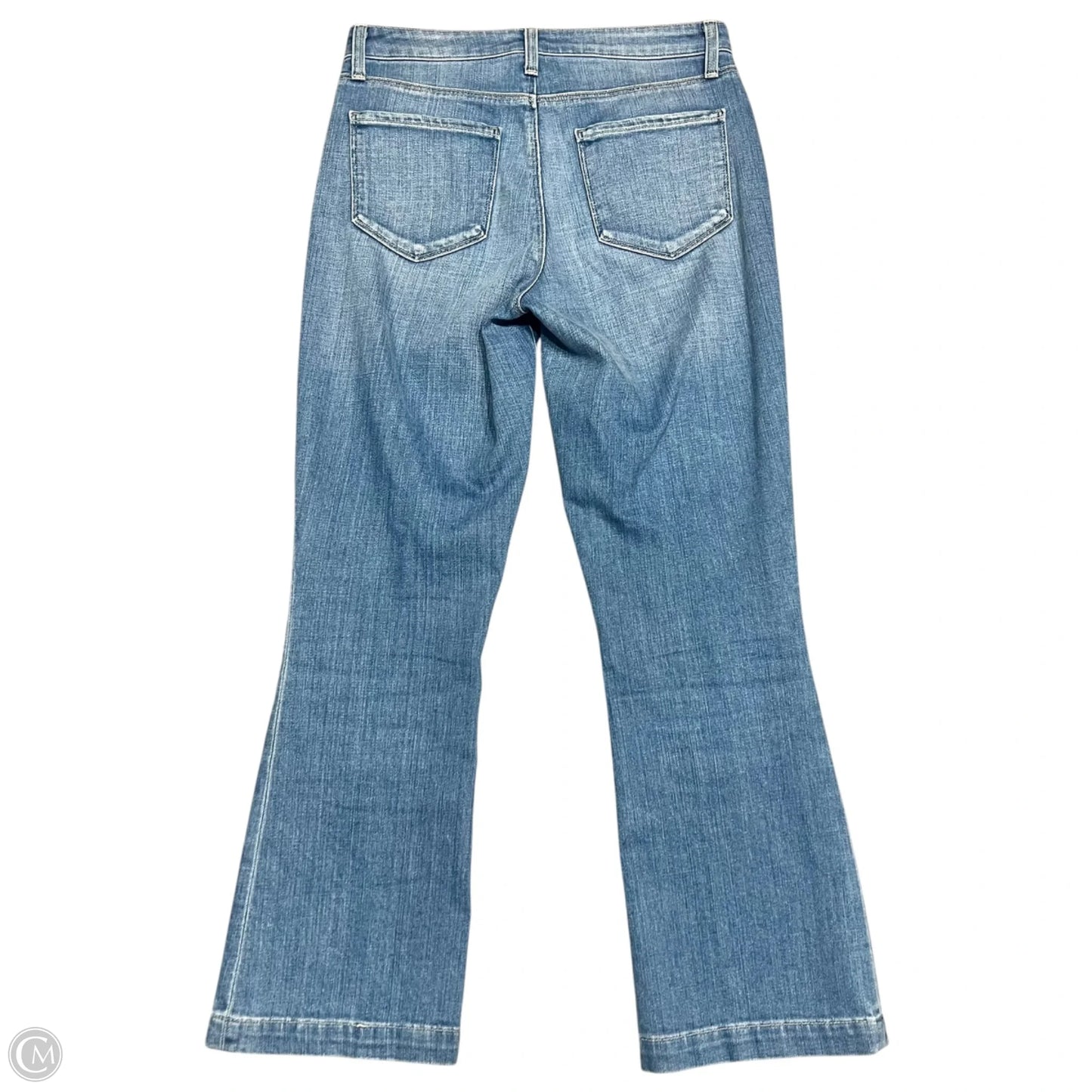 Jeans Straight By L Agence In Blue Denim, Size: 2