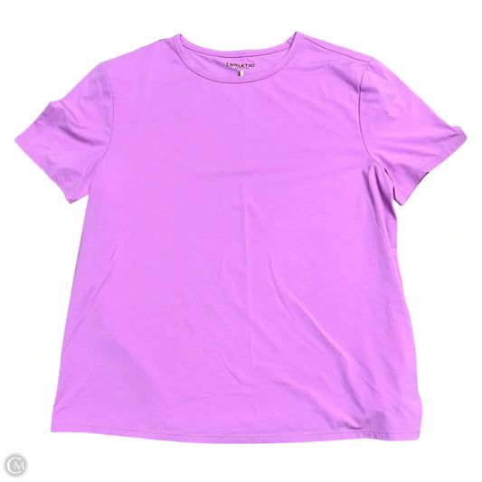 Top Short Sleeve Designer By Lilly Pulitzer In Purple, Size: S