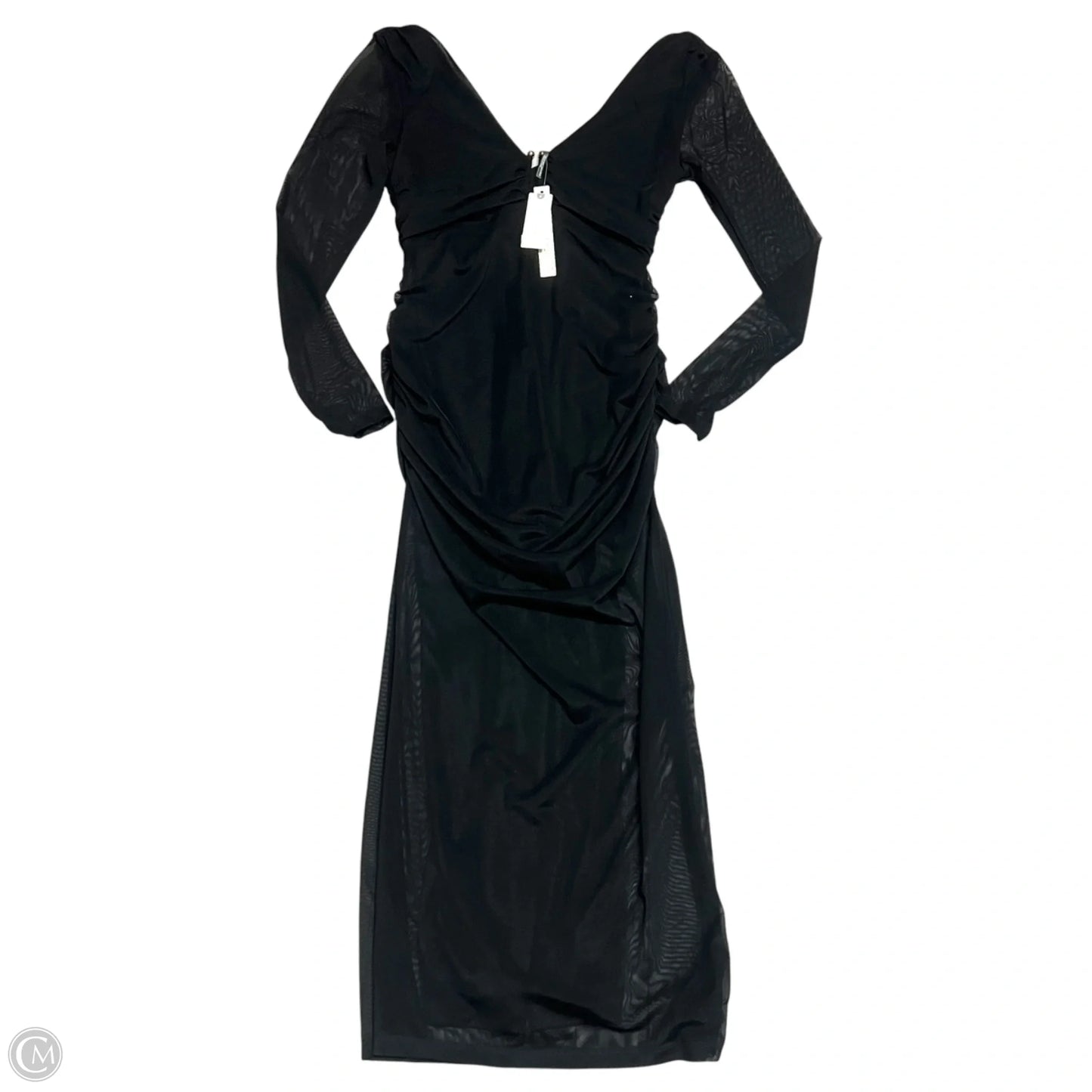 Dress Party Long By Anthropologie In Black, Size: S