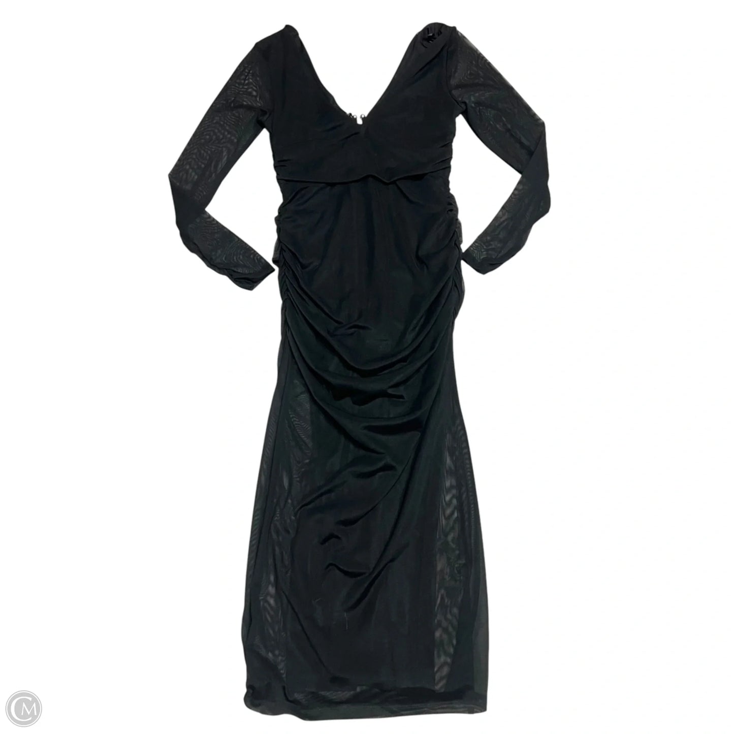 Dress Party Long By Anthropologie In Black, Size: S