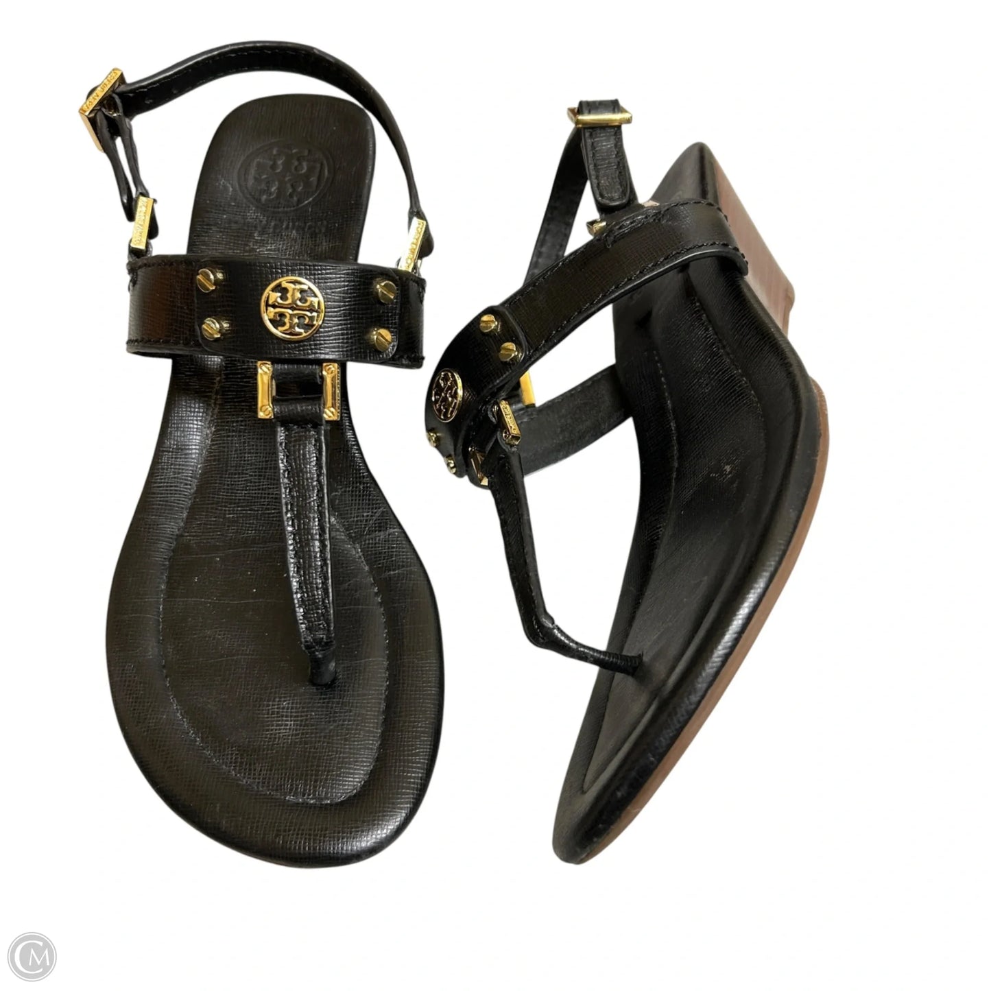 Sandals Designer By Tory Burch In Black, Size: 7