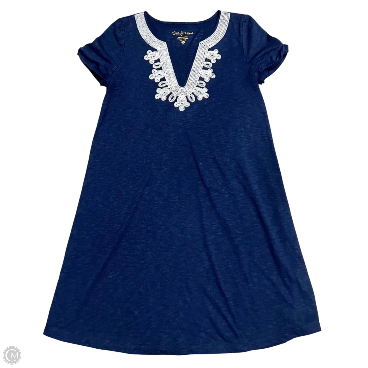 Dress Designer By Lilly Pulitzer In Blue & White, Size: S