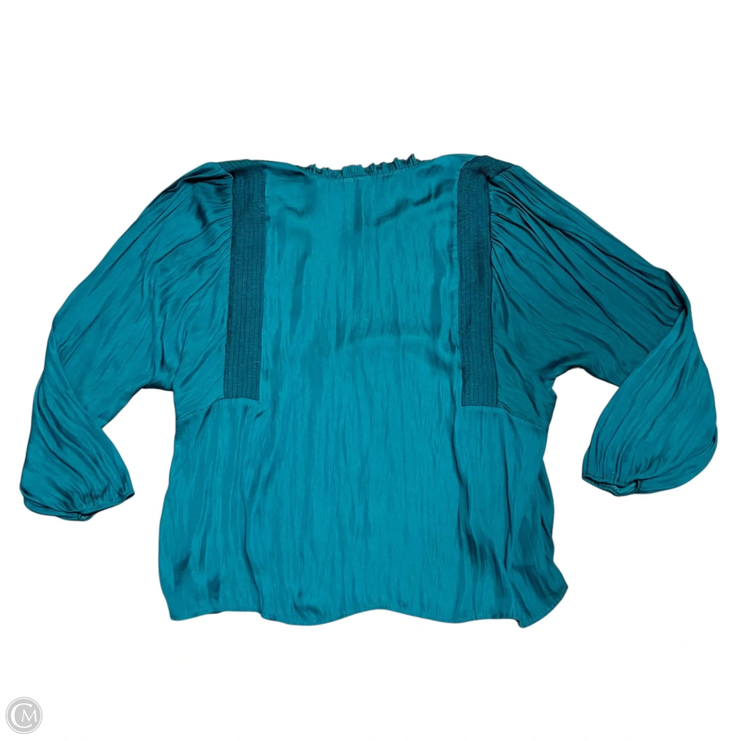 Top Long Sleeve By Dolan Left Coast In Teal, Size: Xxl