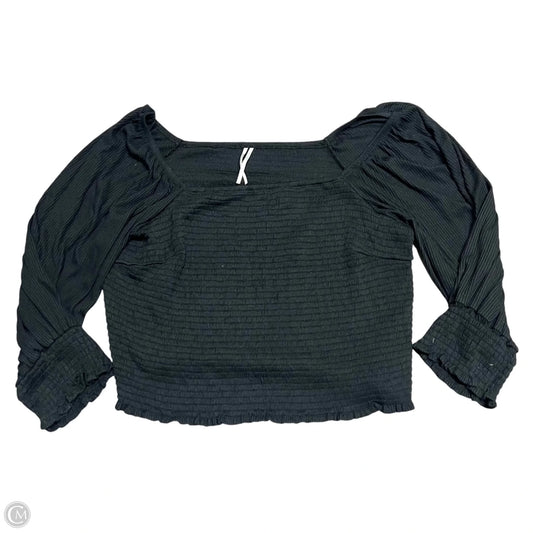 Top Short Sleeve By Anthropologie In Black, Size: 2x