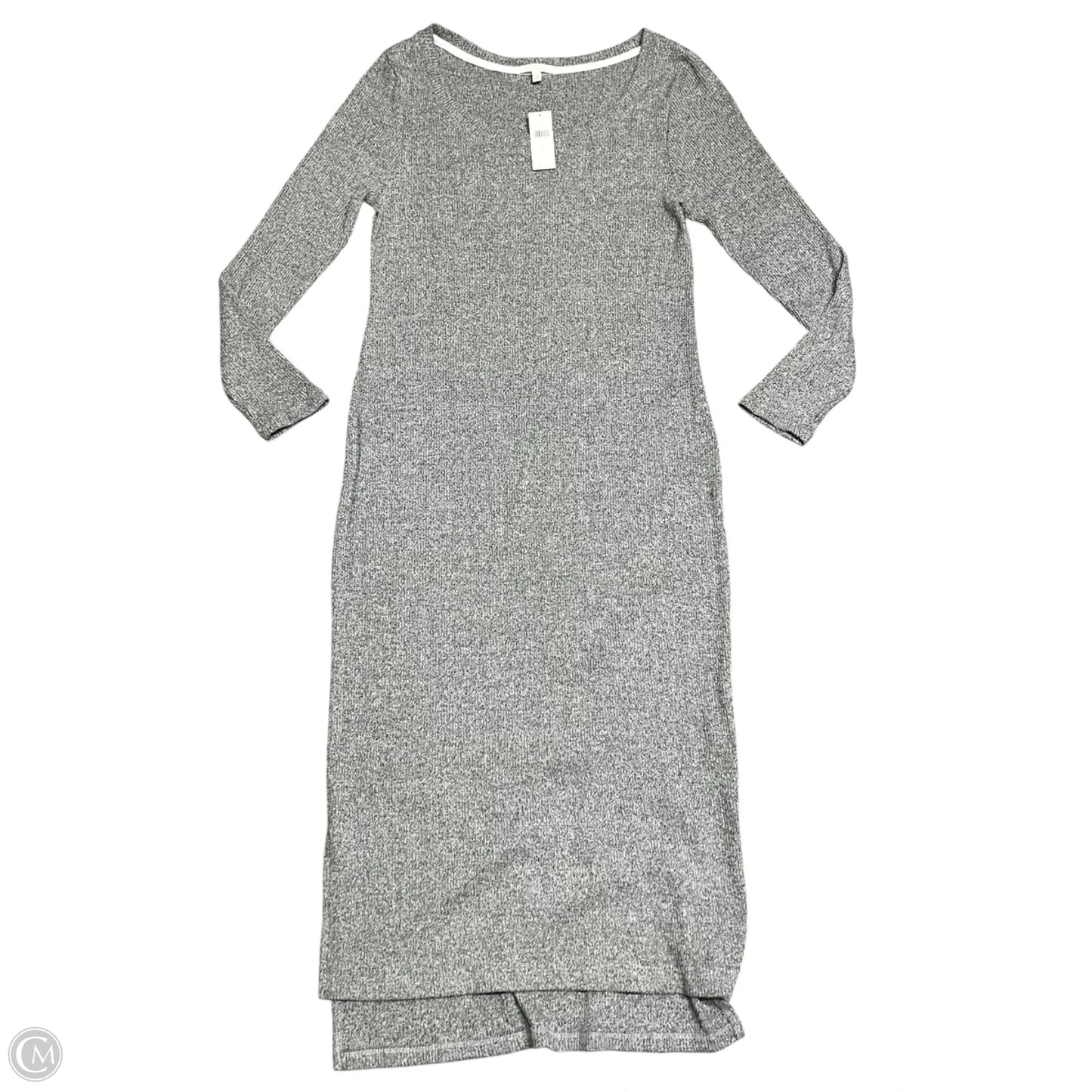 Dress Casual Midi By Anthropologie In Grey, Size: Xl