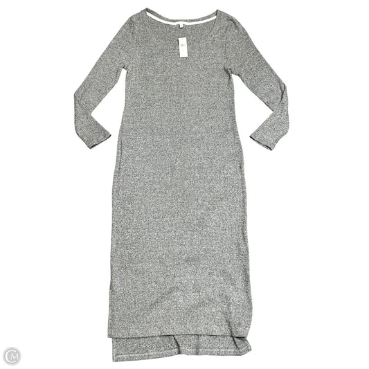 Dress Casual Midi By Anthropologie In Grey, Size: Xl