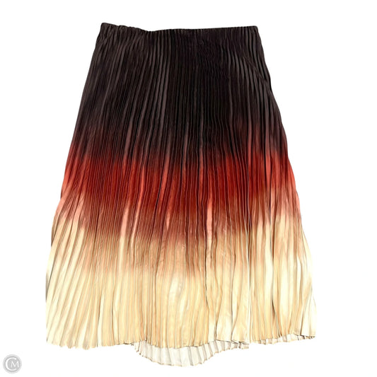 Skirt Maxi By Banana Republic In Brown & Cream, Size: 16