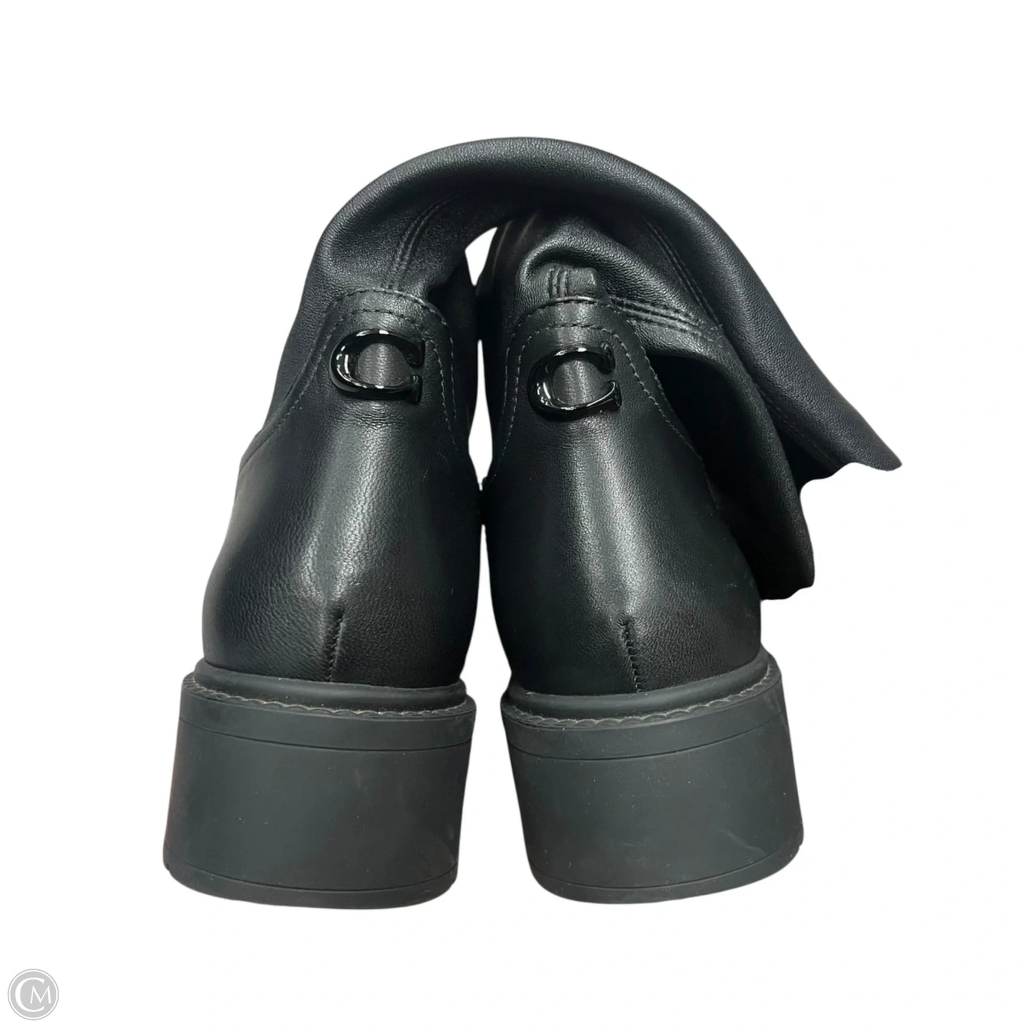 Boots Designer By Coach In Black, Size: 7.5