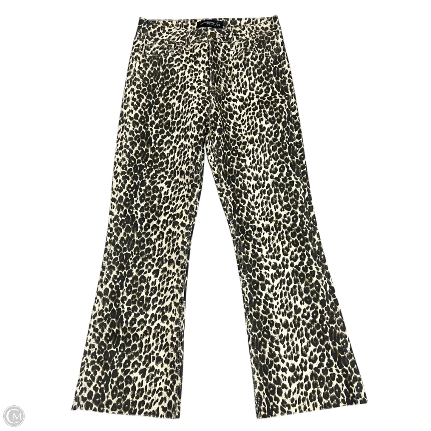 Jeans Flared By Just Black In Leopard Print, Size: 4
