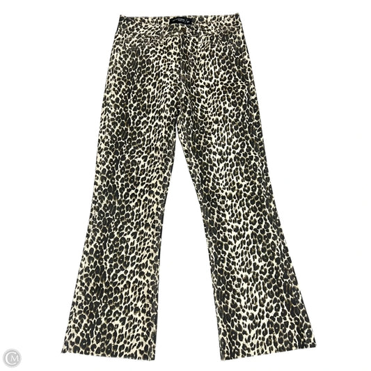 Jeans Flared By Just Black In Leopard Print, Size: 4